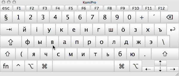 Suggestion for a Komi keyboard layout