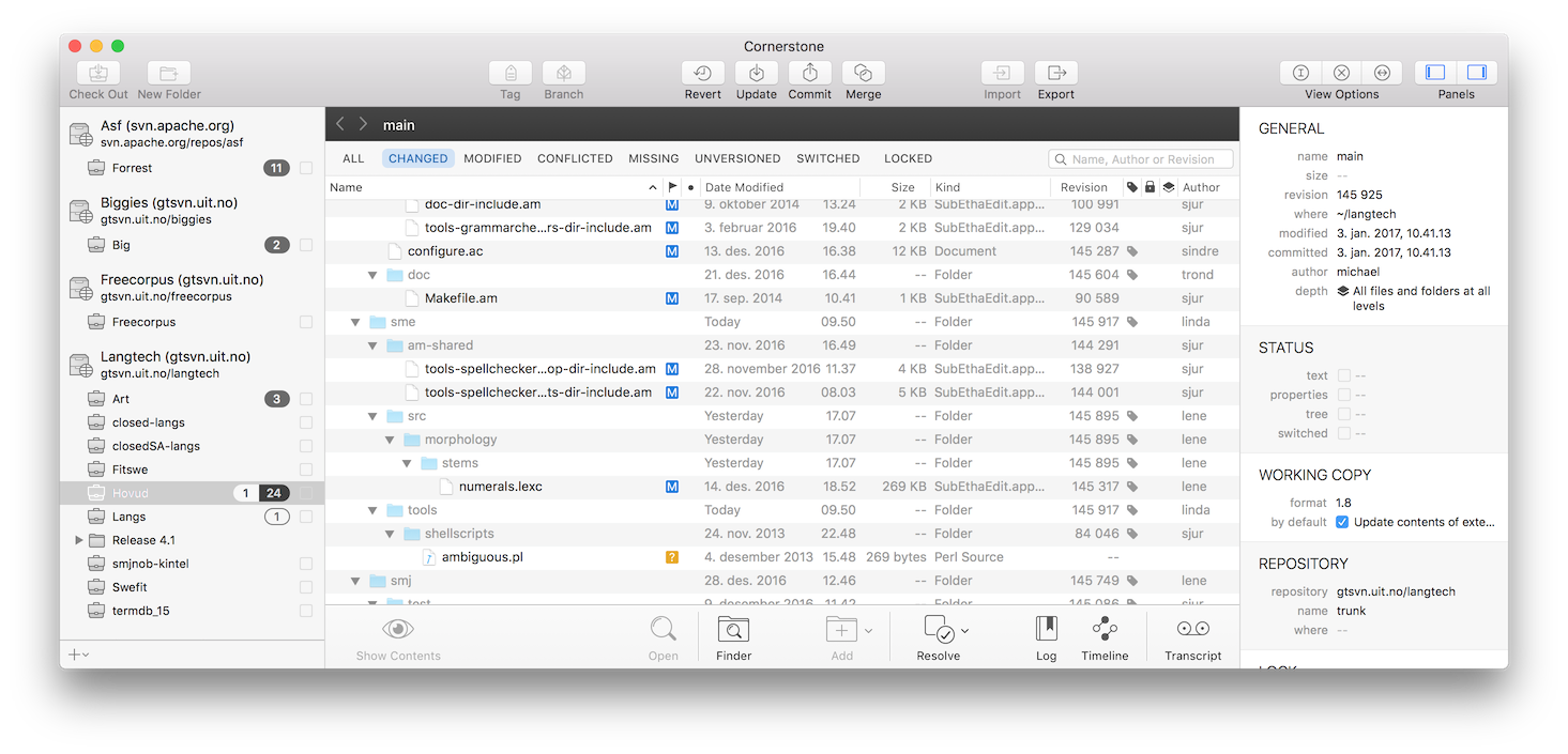 Cornerstone 2 7 16 – Feature Rich Subversion Client